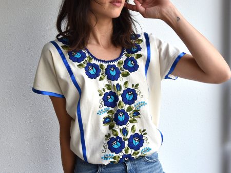 FLORAL BOHO BLOUSE   AZUL Online Sale