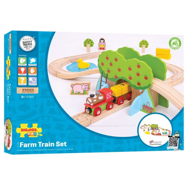 BigJigs Farm Train Set For Sale