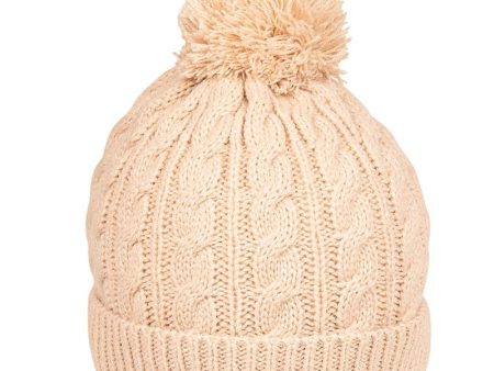 Baby Cable Knit Bobble Hat, Natural Online Hot Sale