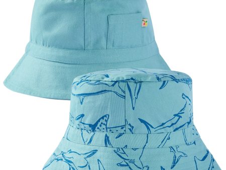 Frugi Rocky Reversible Hat Stingray Jawsome Fashion