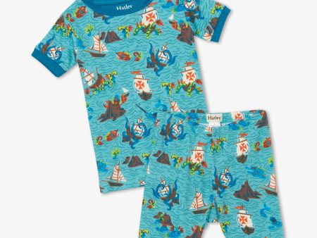 Hatley Organic Cotton Short Pyjamas Pirate Ships Online Hot Sale