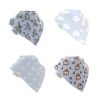 Bandana Dribble Bibs 4 Pack Cuddly Blues Online