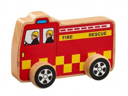 Lanka Kade Fairtrade Wooden Fire Engine Push Along Fashion