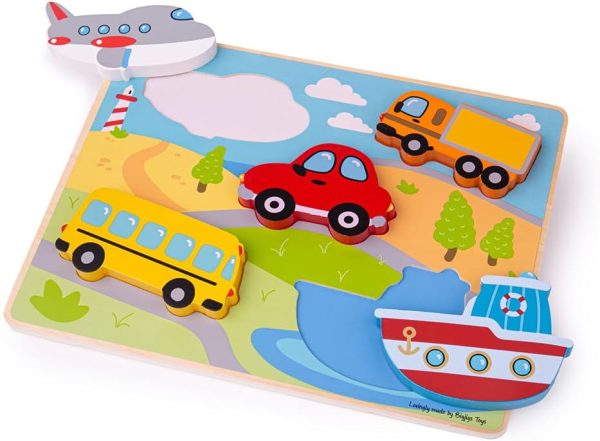 BigJigs Chunky Lift Out Puzzle-Transport Online now