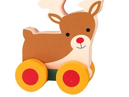 Orange Tree Toys First Push Toy Rudolph Supply