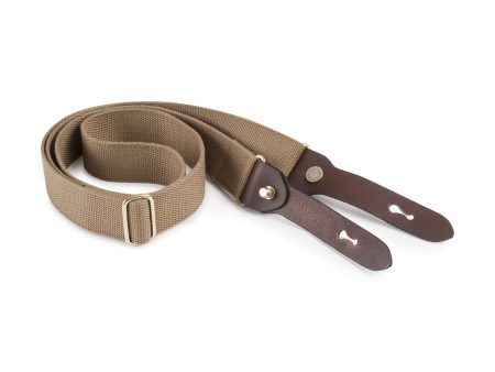 Shoulder Slings - WOT (Khaki Webbing   Chocolate Leather   Brass) Online Hot Sale