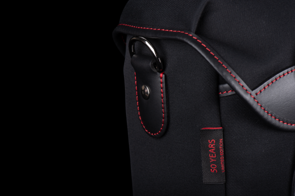 72 Camera Bag - Black Canvas   Black Leather   Red Stitching (50th Anniversary Limited Edition) Online Sale