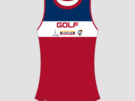 SSSA GOLF EVENT SINGLET NAVY RED For Cheap