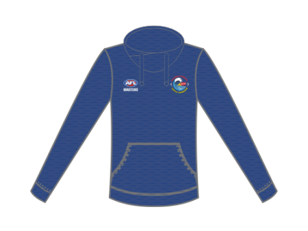 AFL Masters Custom Hoodie - Blue Melange Online Hot Sale