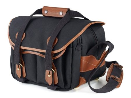 225 Camera Laptop Bag - Black Canvas   Tan Leather Fashion