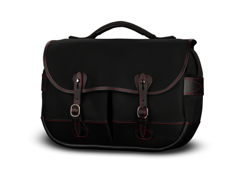 Mini Eventer Camera Tablet Bag - Black Canvas   Black Leather   Red Stitching (50th Anniversary Limited Edition) Online Sale