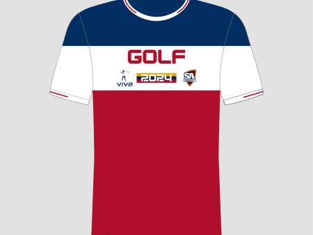 SSSA GOLF EVENT TEE NAVY RED Fashion