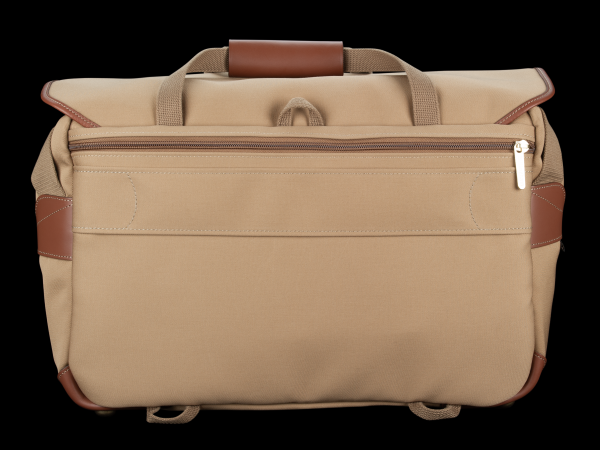 555 MKII Camera Laptop Bag - Khaki Canvas   Tan Leather For Cheap