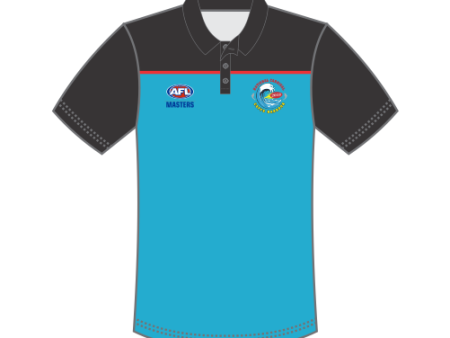 AFL Masters Men s Polo Shirt - Black Sky Discount