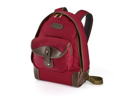 35 Rucksack for Cameras - Burgundy Canvas   Chocolate Leather Cheap