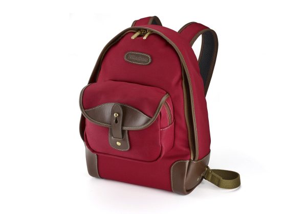 35 Rucksack for Cameras - Burgundy Canvas   Chocolate Leather Cheap