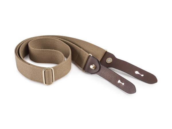 Shoulder Slings - HP (Khaki Webbing   Chocolate Leather   Brass) Online