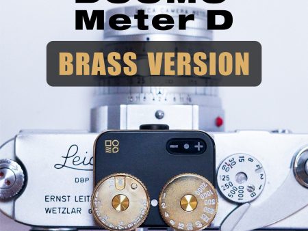 【NEW】DOOMO Meter D BRASS Version for Vintage Cameras, Customizable Pattern Supply