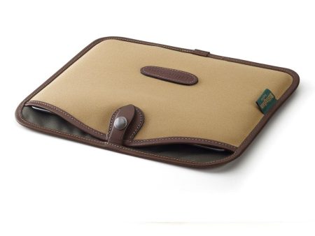 Tablet Slip - Khaki FibreNyte   Chocolate Leather Hot on Sale