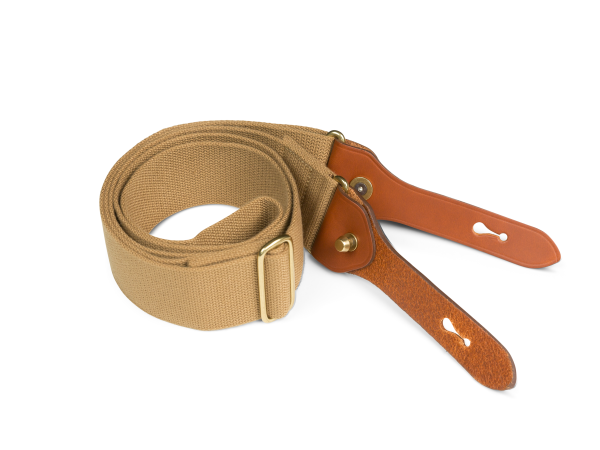 Shoulder Slings - H1 (Khaki Webbing   Tan Leather   Brass) Fashion