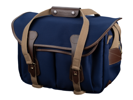 335 MKII Camera Laptop Bag - Navy Canvas   Chocolate Leather For Discount