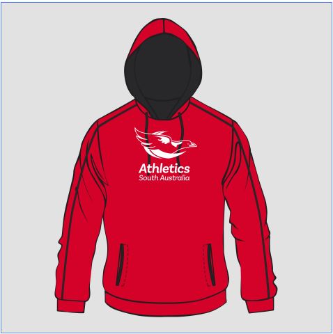 ATHLETICS SA  2024 HOODIE RED BLACK WITH NAME Sale