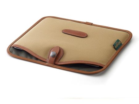 Tablet Slip - Khaki Canvas   Tan Leather Sale