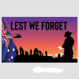 ANZAC DAY HORIZONTAL BANNER FLAG 1 Cheap