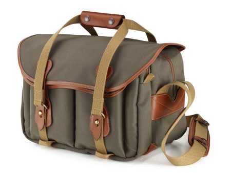 335 Camera Bag - Sage FibreNyte   Tan Leather Online now