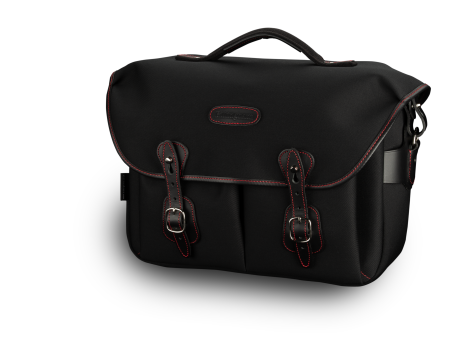 Hadley One Camera Laptop Bag - Black Canvas   Black Leather   Red Stitching (50th Anniversary Limited Edition) Hot on Sale