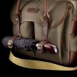 Thomas Briefcase & Laptop Bag - Burgundy Canvas   Chocolate Leather For Cheap