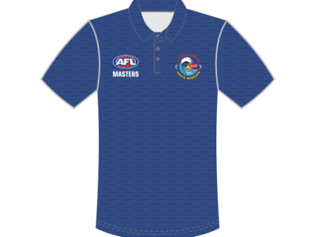 AFL Masters Men s Polo Shirt - Blue Melange For Sale