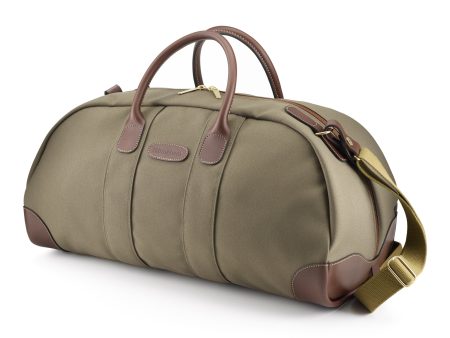 Weekender Bag - Sage FibreNyte   Chocolate Leather Online Hot Sale