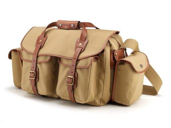 550 Camera Bag - Khaki Canvas   Tan Leather Fashion