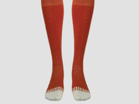 VIVA ORANGE WHITE SOCCER FOOTBALL SOCKS Discount