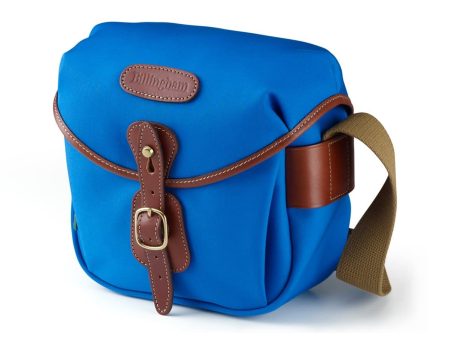 Hadley Digital Camera Bag - Imperial Blue Canvas   Tan Leather For Discount