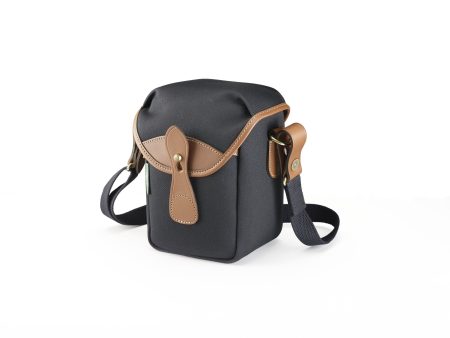 72 Camera Bag - Black Canvas   Tan Leather For Cheap