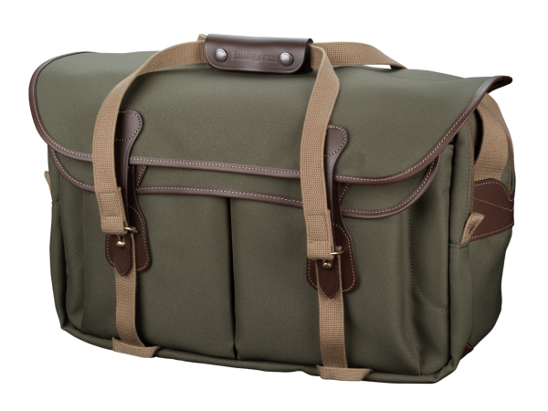 555 MKII Camera Laptop Bag - Sage FibreNyte   Chocolate Leather Online now