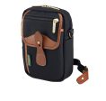 Airline Stowaway - Black Canvas   Tan Leather Hot on Sale