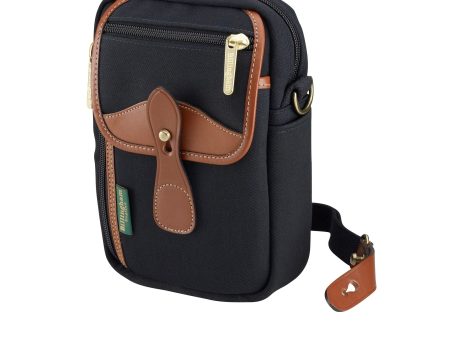 Airline Stowaway - Black Canvas   Tan Leather Hot on Sale