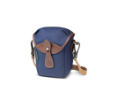 72 Camera Bag - Navy Canvas   Chocolate Leather Online Sale