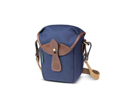 72 Camera Bag - Navy Canvas   Chocolate Leather Online Sale