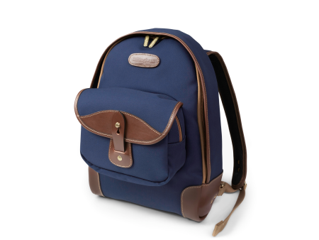 35 Rucksack for Cameras - Navy Canvas   Chocolate Leather Discount